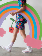 Bike Shorts - Sticker Book Print