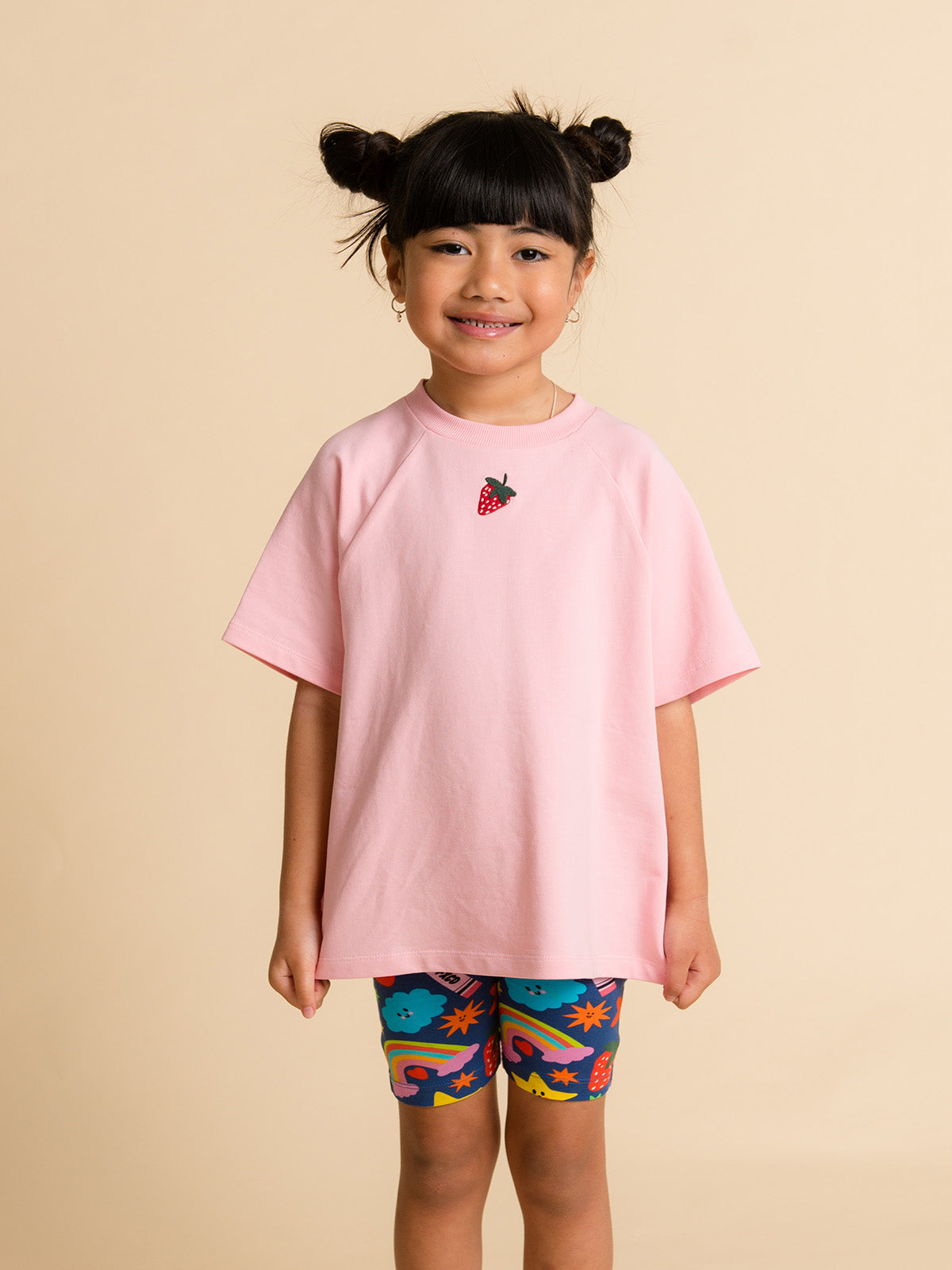 Raglan Boxy Tee - Pink