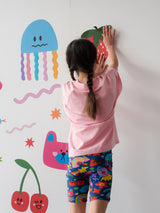 Bike Shorts - Sticker Book Print