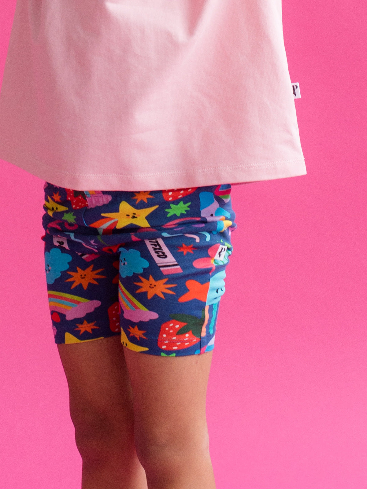 Bike Shorts - Sticker Book Print
