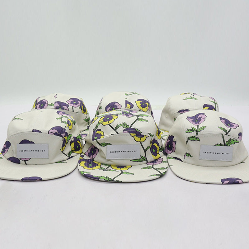 Limited Edition Five Panel Cap - Pansies