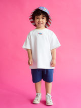 Raglan Boxy Tee - White