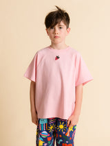 Raglan Boxy Tee - Pink