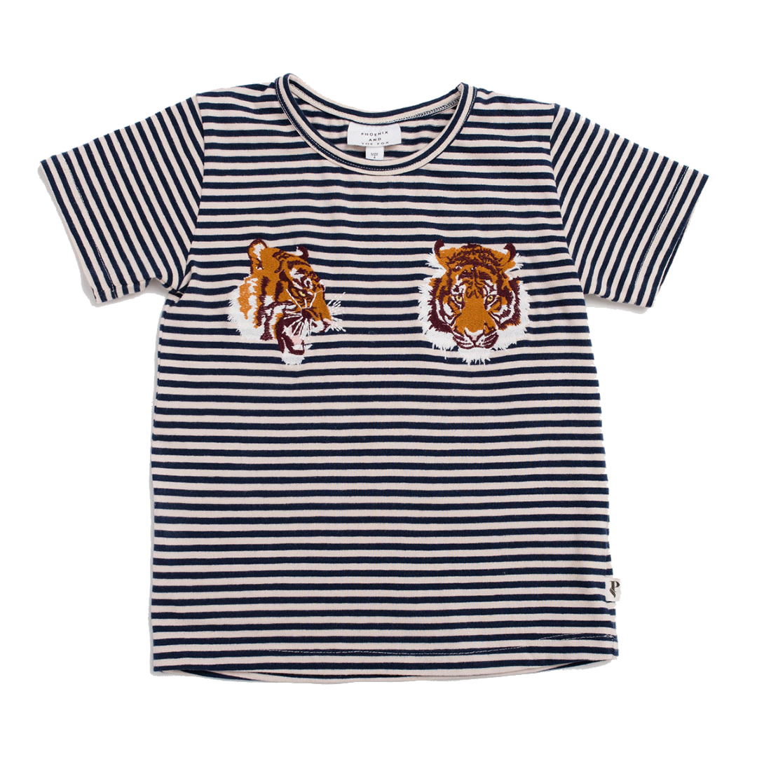 Classic Tee - Stripe with Tigers
