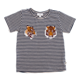 Classic Tee - Stripe with Tigers